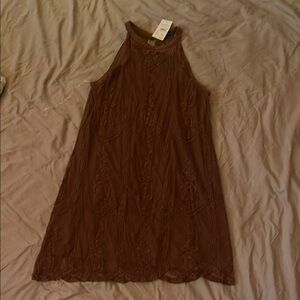 Free People Brown Sleeveless Dress